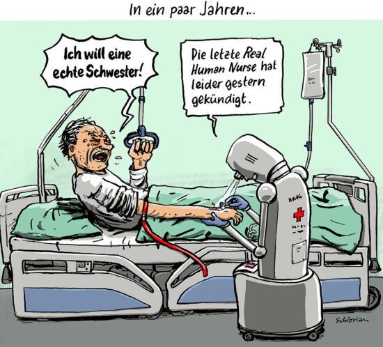 Spitalpflege in ein paar Jahren.