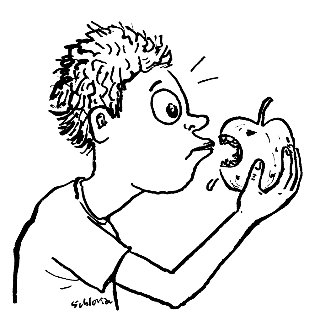 bissiger Apfel
