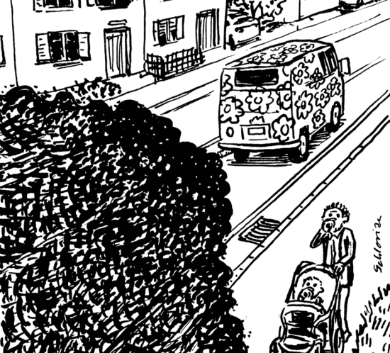 stinkender Hippybus