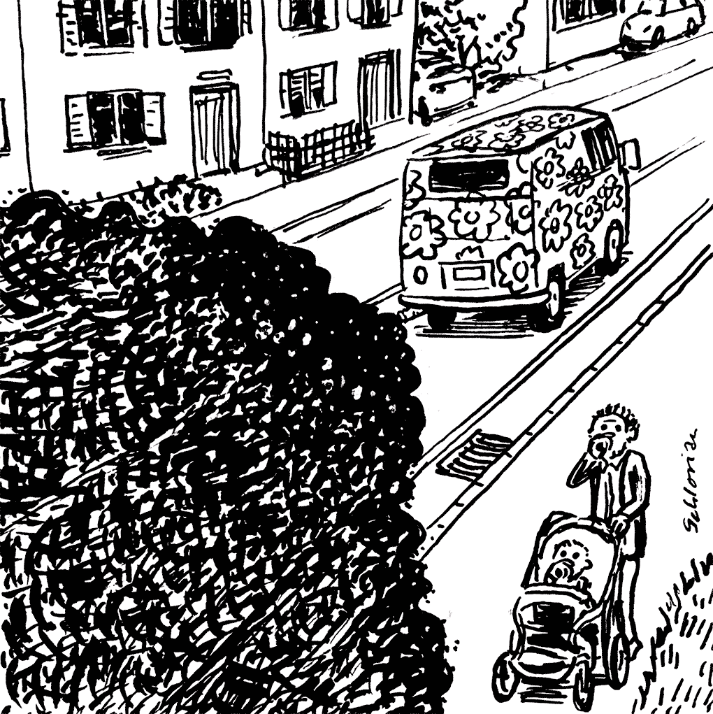 stinkender Hippybus